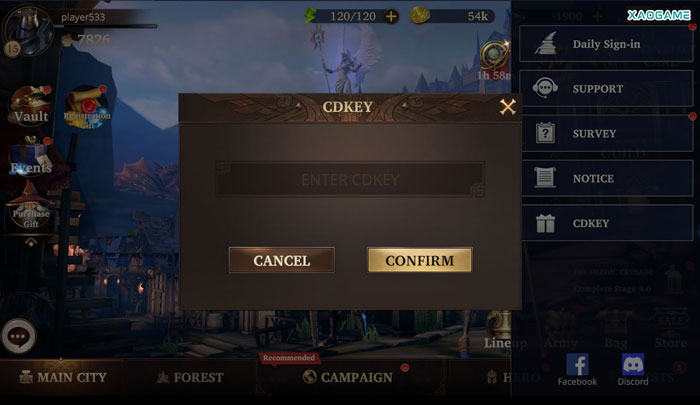 How to use redeem code in Among Gods RPG Adventure Codes