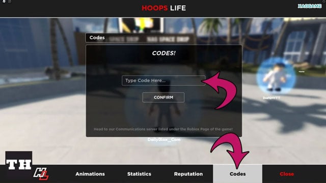 How to redeem code in Hoops Life